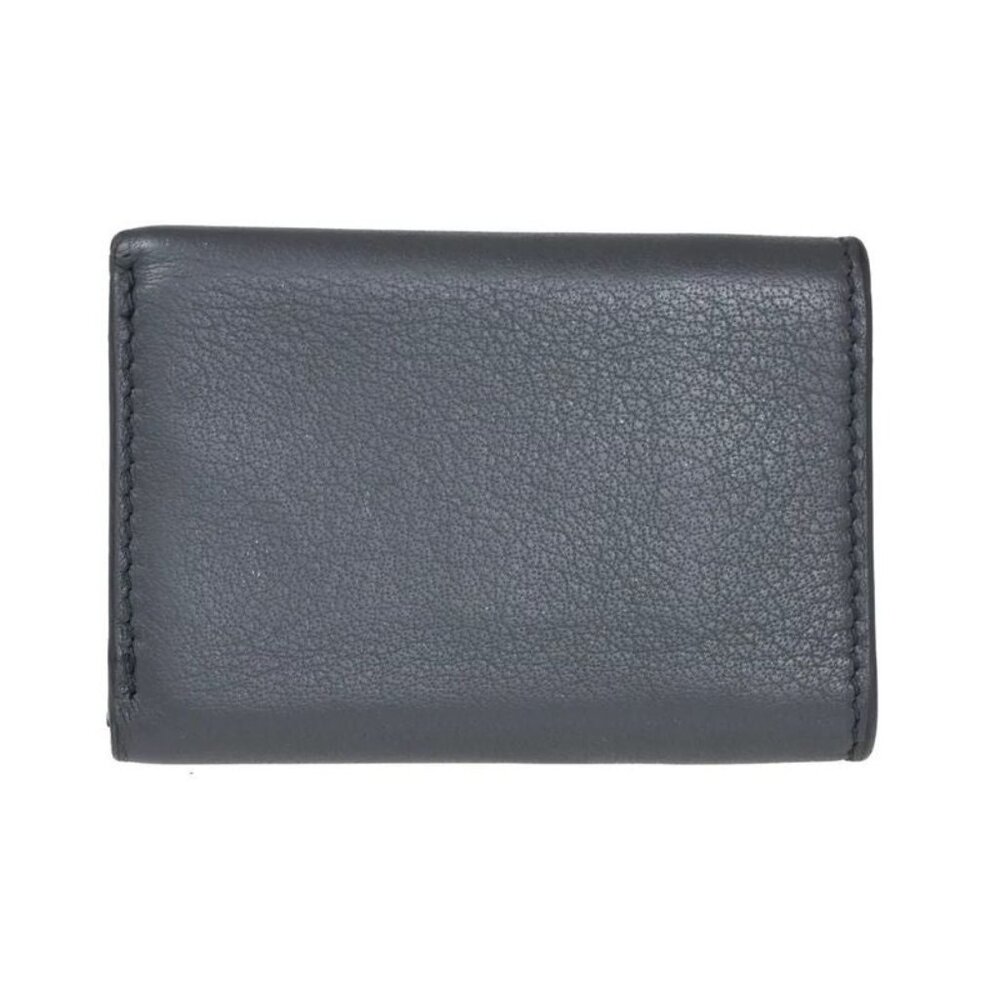 Balenciaga Wallet Trifold Wallet Mini Wallet Gray Leather 67 Bs134 - Picture 3 of 13